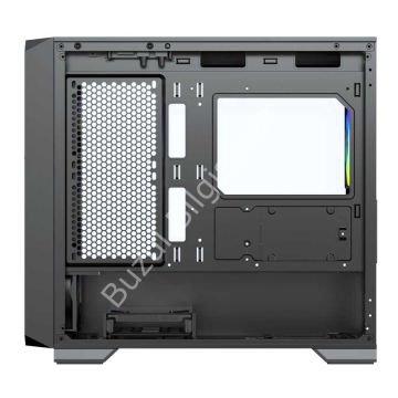DRAGOS DİAMOND 600W 80+ 4x12CM ARGB FAN MICRO ATX TEMPERED GLASS USB3.0 SİYAH GAMING KASA