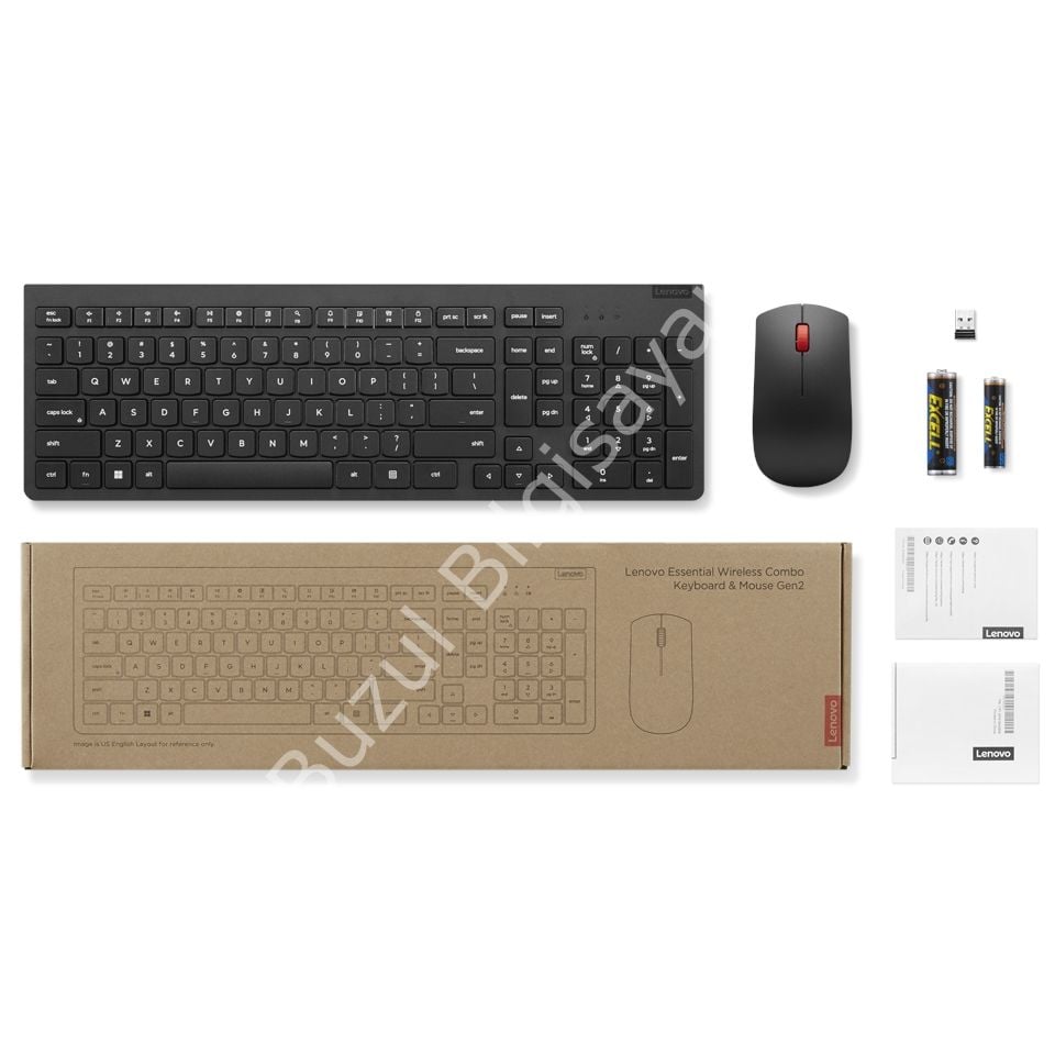 LENOVO 4X31N50744 KABLOSUZ SİYAH Q KLAVYE+MOUSE