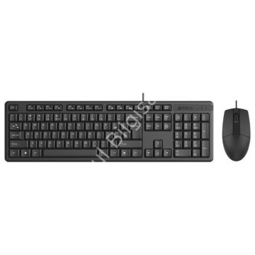 A4 TECH KR-3330 USB MULTİMEDYA SİYAH Q KLAVYE+MOUSE