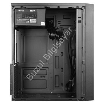 EVEREST K210 250W ATX 2xUSB2.0 SİYAH KASA