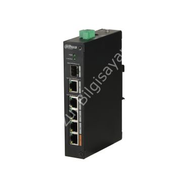 DAHUA PFS3106-4ET-60 4 PORT POE 10/100 1GE UPLINK 1xSFP 60W YONETILEMEZ SWITCH