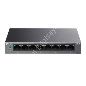 TP-LINK LS108GP 8 PORT 10/100/1000 8 PORT POE+ YONETILEMEZ DESKTOP SWITCH METAL KASA