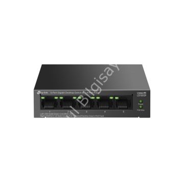 TP-LINK LS105GP 5 PORT 10/100/1000 4 PORT POE+ YONETILEMEZ DESKTOP SWITCH METAL KASA