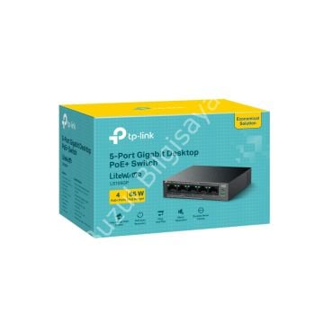 TP-LINK LS105GP 5 PORT 10/100/1000 4 PORT POE+ YONETILEMEZ DESKTOP SWITCH METAL KASA