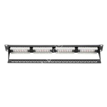 DIGITUS DN-91624U-CR 8P8C,LSA,ALTIN KONTAK 24 PORT CAT6 DOLU 1U ZIRHSIZ PATCH PANEL
