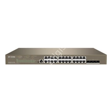 IP-COM IP-G5328XP-24-410W 24 PORT 10/100/1000 24 PORT POE 4X10G SFP 370W LAYER 3 YÖNETİLEBİLİR RACK MOUNT SWITCH