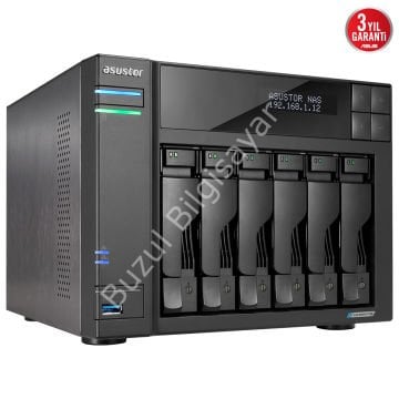 ASUSTOR AS6706T 8GB 6 BAY 1xGLAN DEPOLAMA ÜNİTESİ