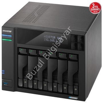ASUSTOR AS6706T 8GB 6 BAY 1xGLAN DEPOLAMA ÜNİTESİ