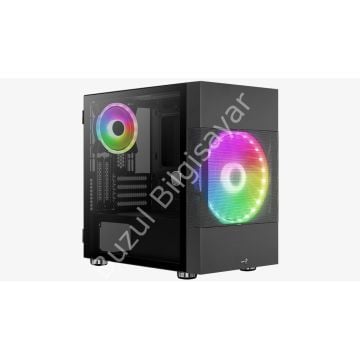 AEROCOOL ATOMIC 500W ARGB FAN PENCERELİ USB3.0 MINI TOWER KASA AE-ATMC-500