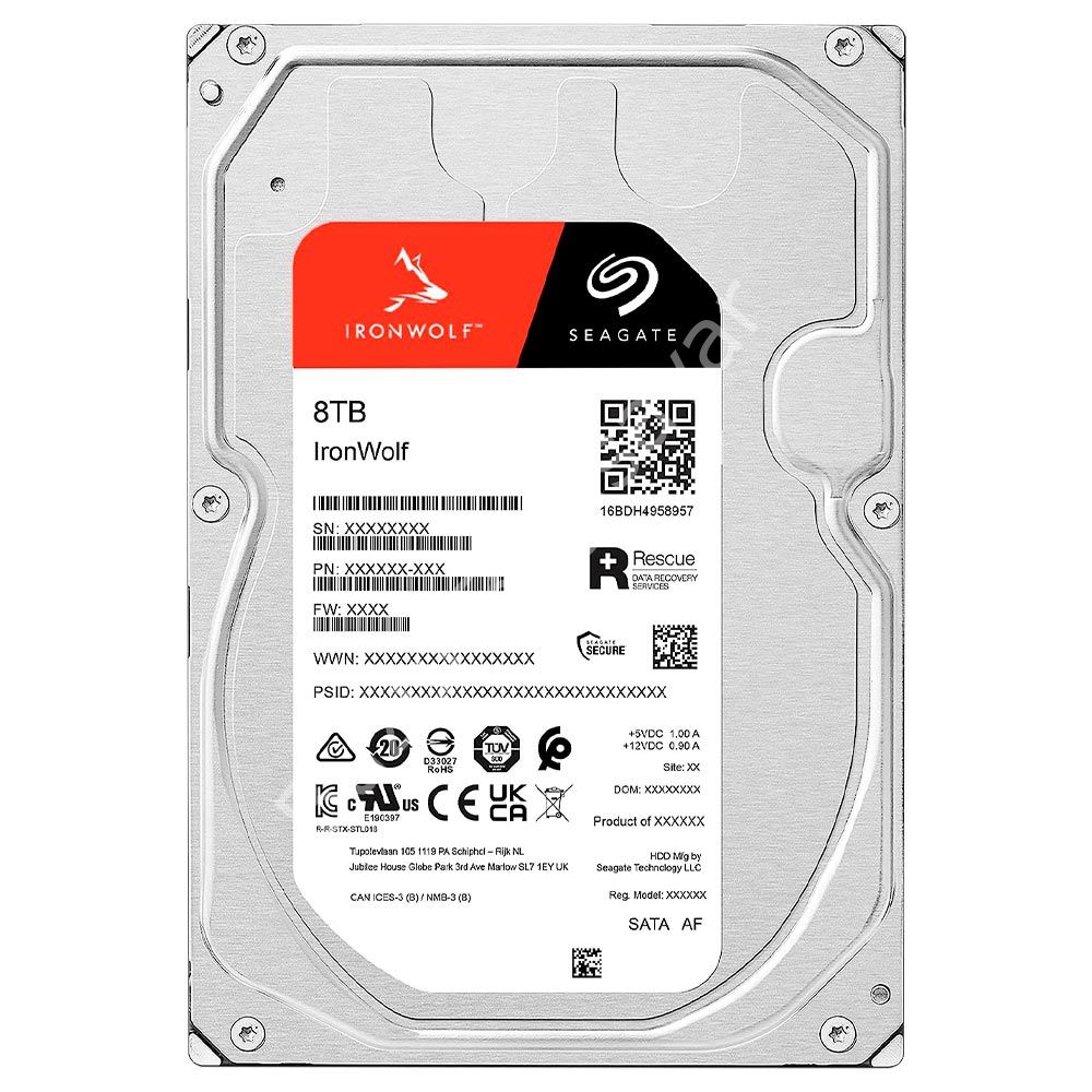 SEAGATE IRONWOLF 8TB 7200RPM 256MB SATA3 ST8000VN004 NAS HDD