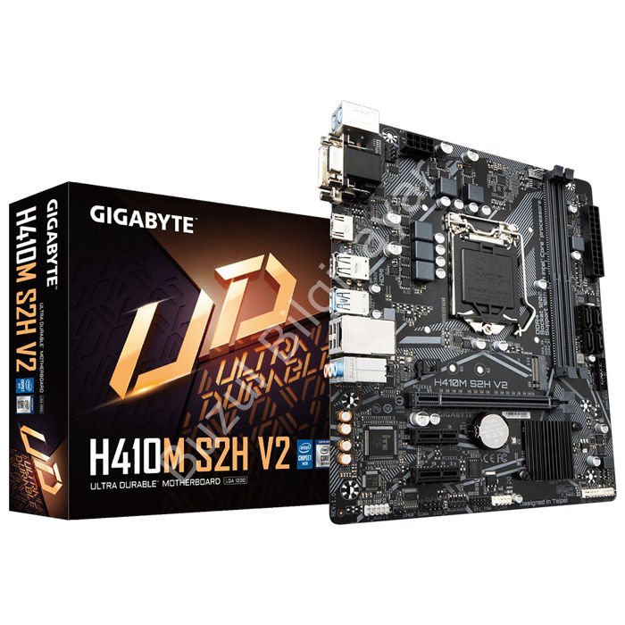 GIGABYTE H410M-S2H-V2 2xDDR4 1xVGA/1xHDMI/1xDVI-D 1xGLAN 1xM.2 1200Pin ANAKART