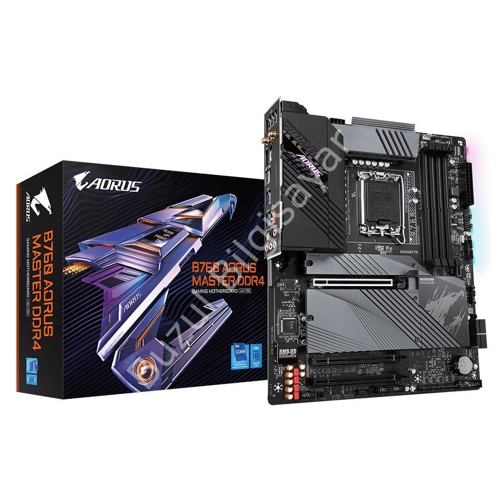 GIGABYTE B760-AORUS-MASTER-DDR4 4xDDR4 HDMI/DP 3xM.2 GLAN/WIFI6/BT 1700P ANAKART