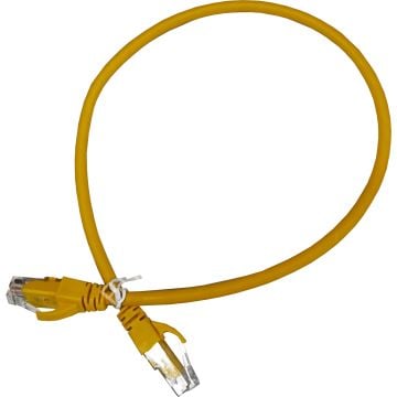 AGER AC-602-005 50CM UTP CAT6 PATCH KABLO SARI Cu, LSZH AWG 26/7