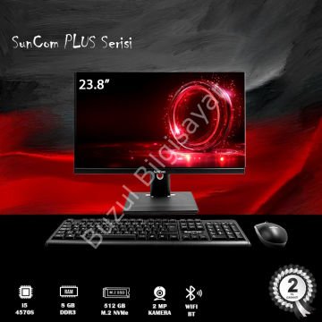 SUNCOM PLUS 4G-P03 I5-4570S 8GB 512 SSD 23.8'' FHD NONTOUCH FREE-DOS SIYAH ALL IN ONE PC