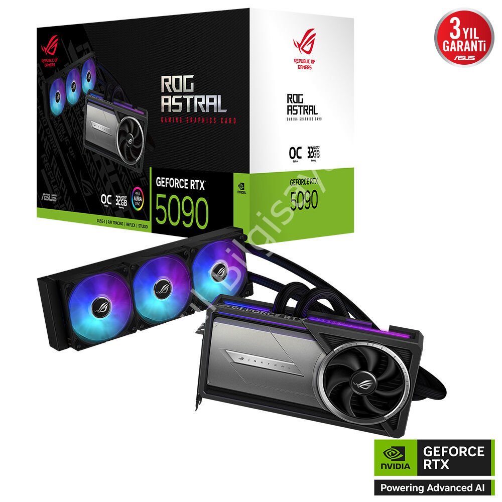 ASUS ROG-ASTRAL-LC-RTX5090-O32G-GAM RTX5090 32GB GDDR7 512Bit 3x DP 2x HDMI