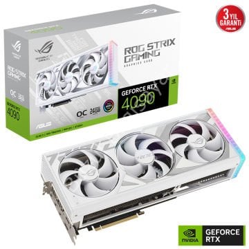 ASUS ROG-STRIX-RTX4090-O24G-WHITE RTX4090 24GB GDDR6X 384 Bit 2xHDMI/3XDP PCI-E 4.0