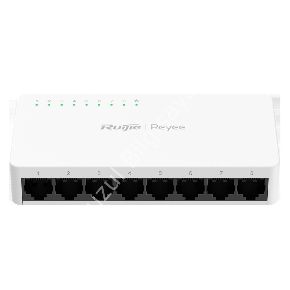 RUIJIE REYEE ES08G-L 8 PORT 10/100/1000 YONETILEMEZ DESKTOP SWITCH PLASTİK KASA