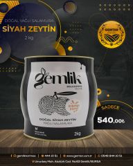 2 kg Gemlik Siyah Zeytin (261-290 kalibre)