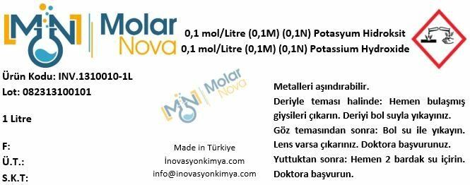 0,1N Potasyum Hidroksit Solüsyonu