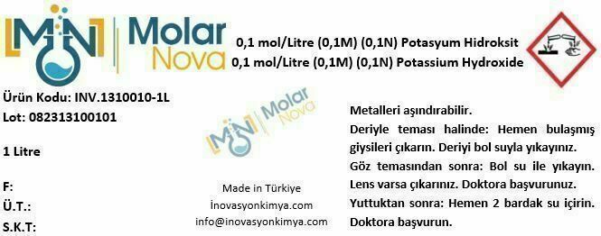 0,5N Potasyum Hidroksit Solüsyonu (Etanolde) 500 ml