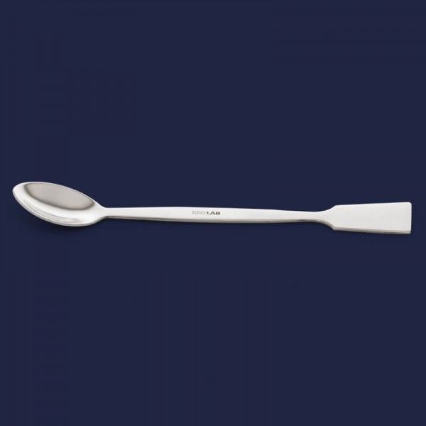 İSOLAB 047.01.120 spatül - paslanmaz çelik - makro kaşaklı - 120 mm