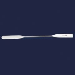 İSOLAB 047.07.185 spatül - paslanmaz çelik - çift uçlu - düz - 185 mm