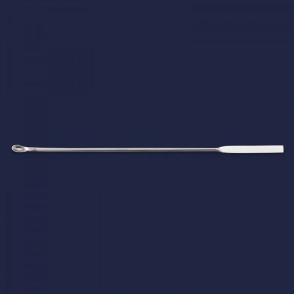 İSOLAB 047.06.180 spatül - paslanmaz çelik - mikro kaşıklı - 180 mm