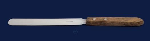 İSOLAB 047.10.150 spatül - paslanmaz çelik - düz bıçaklı - 150 mm