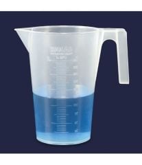 ISOLAB Beher - Kulplu P.P Kısa Form Kabartma Skala 500 ml / 120 °C Sıcaklık Dayanımı / 1 Adet