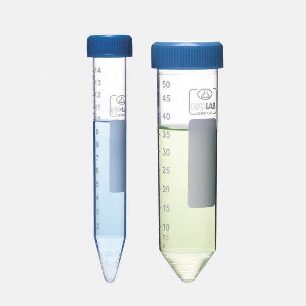 İSOLAB tüp santrfüj P.P vidalı kapaklı 50 ml DNA/RNA free aseptik steril 50 Adet/Paket