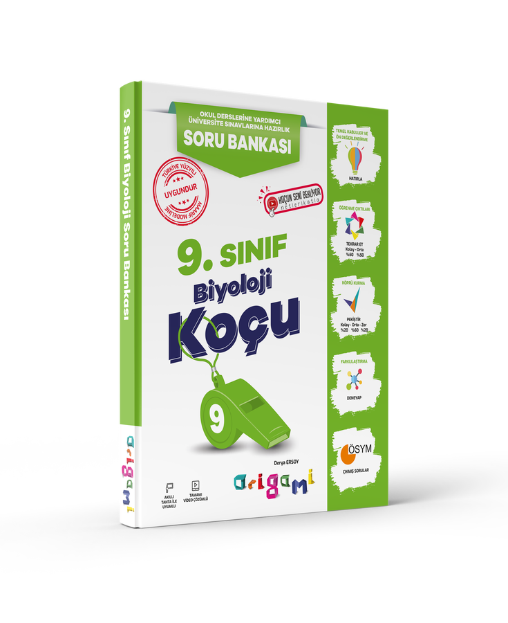 Origami Serisi 9. Sınıf Biyoloji Soru Bankası