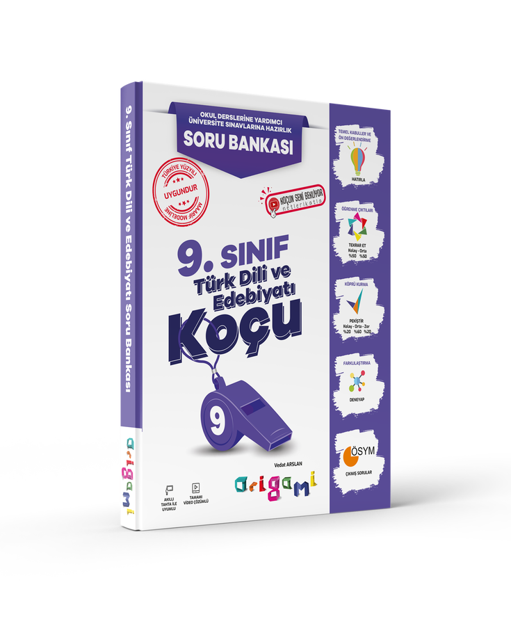 Origami Serisi 9. Sınıf Türk Dili ve Edebiyatı Soru Bankası