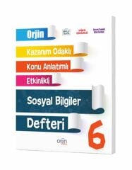 ORJİN 6. SINIF SOSYAL BİLGİLER AKILLI DEFTER