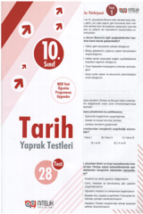 10.SINIF TARİH YAPRAK TEST ( 28 TEST )