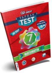 İlk Önce Yayıncılık 7. Sınıf Matematik Yaprak Test