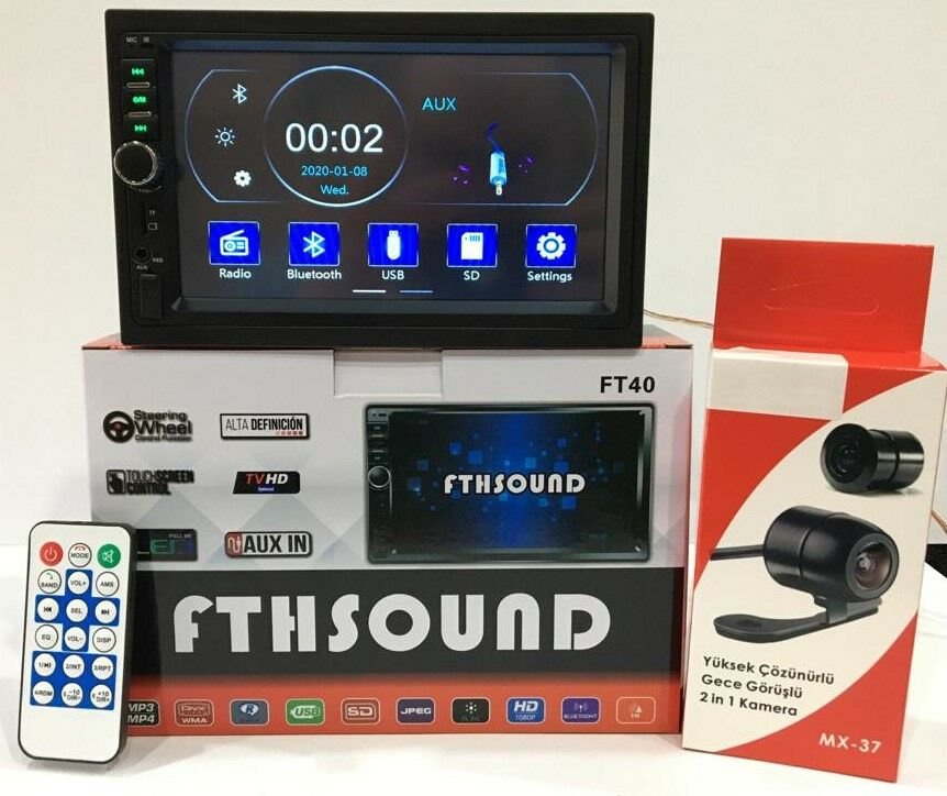 FTH SOUND 7'' FULL HD DOUBLE TEYP KAMERA HEDİYE