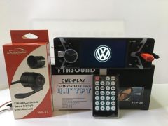 FTH SOUND 4'' EKRANLI OTO TEYP BT USB SD ÇİFT AMFİ KAMERA HEDİYE