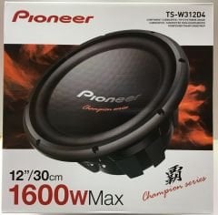 PIONEER TS-W312D4 30 CM SUBWOOFER BAS 1600 WATT ÇİFT BOBİN CHAMPİON SERİES