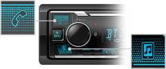 KENWOOD KMM-BT408 BLUETOOTH 3 AMFİ ÇIKIŞI 13 BAND EQ DSP W/R