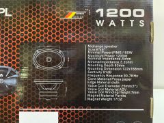 AQOUSTİCS SX-85SPL OVAL MİDRANGE 1200 WATT MAXİMUM POWER 2 ADET