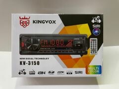KİNGVOX KV-3150 OTO TEYP BT USB SD AUX EQ RENK DEĞİŞTİREBİLEN TUŞ TAKIMI