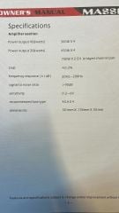 MASSIVE MS-K4300.4D 4 KANALLI AMFİ 4 OHM 4X300 WAT RMS