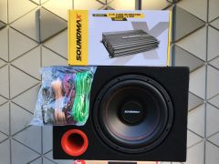 SOUNDMAX SX-FT12 30 CM SUBWOOFER KABİNLİ 3000W 4KANAL AMFİ KABLO