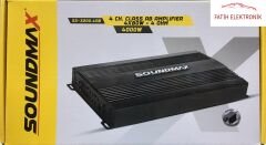 SOUNDMAX SX-3200.4AB OTO STEREO AMFİ 4 KANAL 4000W BAS KONTROLLÜ