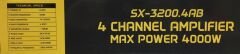 SOUNDMAX SX-3200.4AB OTO STEREO AMFİ 4 KANAL 4000W BAS KONTROLLÜ