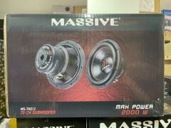 MASSIVE MS-TKO12 ÇİFT BOBİN 30 CM SUBWOOFER BAS 2000 WATT 2+2OHM