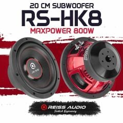 REİSS AUDİO RS-HK8 20 CM SUBWOOFER BAS 800 WATT MAXİMUM POWER