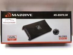 MASSIVE MS-B5070.5K 5500 WAT 5 KANALLI AMFİ BAS KONTROL APARATLI