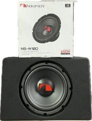 NAKAMİCHİ NS-W10D 25 CM ÇİFT BOBİN 650 WATT SLİM KABİNLİ SUBWOOFER BAS