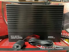 AUDİOMAX MX-6001 MONO AMFİ 4000 WATT BAS KONTROL APARATLI